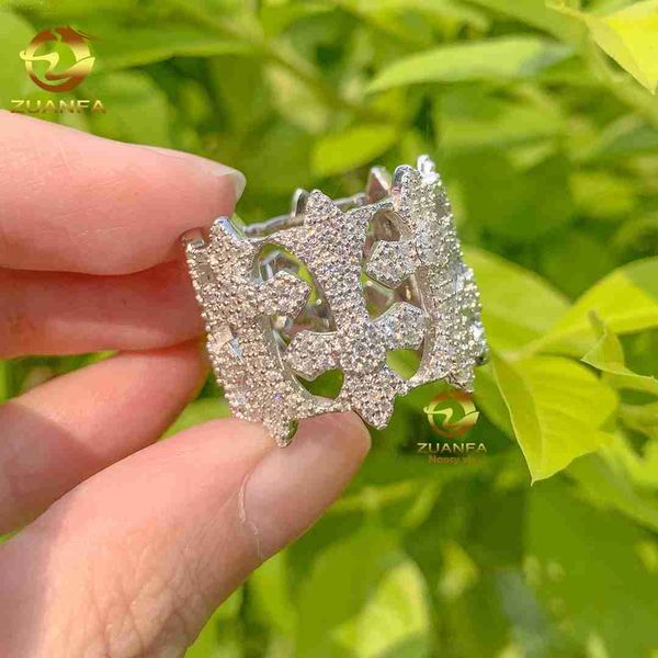iced out jewelry luxury style s925 with vvs moissanite diamond custom ring pass diamond test hip hop ring, Silver
iced out jewelry luxury style s925 with vvs moissanite diamond custom ring pass diamond test hip hop ring, Silver