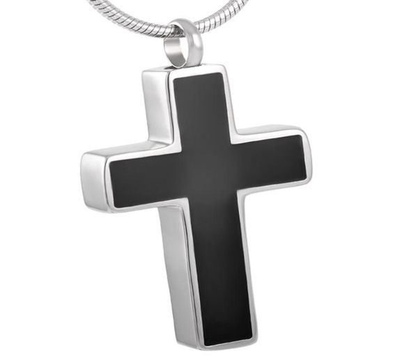 ijd8355 black enameled simple cross pendant cremation ashes jewelry stainless steel urn ashes necklace with funnel2131340, Silver
ijd8355 black enameled simple cross pendant cremation ashes jewelry stainless steel urn ashes necklace with funnel2131340, Silver