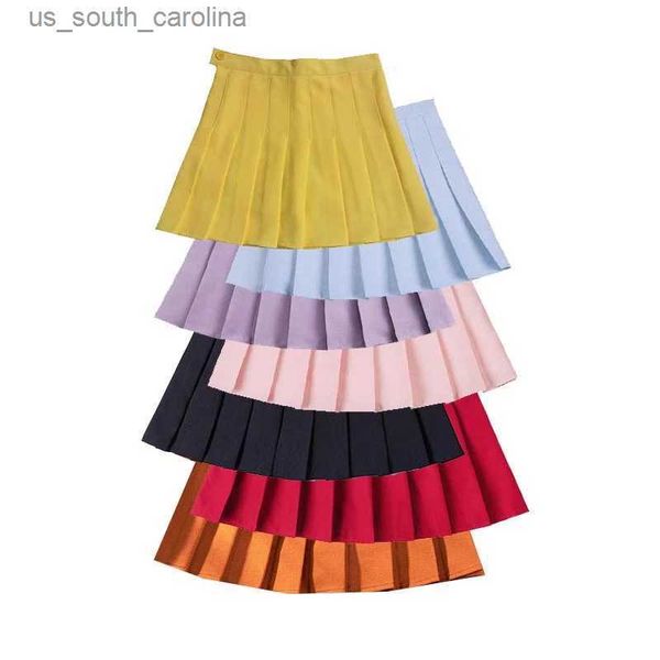 skirts xs- 5xl summer high waist skirts womens candy color school mini skirts black white short pleated skirt korean tennis skirts l230522
skirts xs- 5xl summer high waist skirts womens candy color school mini skirts black white short pleated skirt korean tennis skirts l230522
