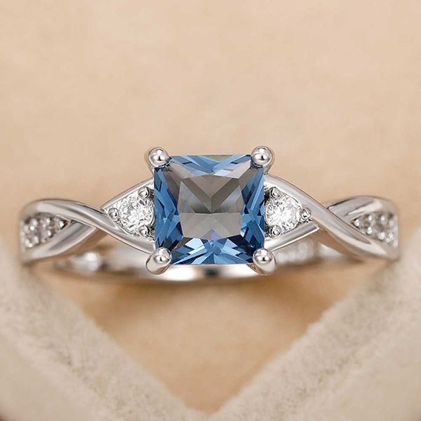 band rings huitan fancy princess cut blue cubic zirconia rings wedding engagement accessories for women silver color temperament jewelry aa2
band rings huitan fancy princess cut blue cubic zirconia rings wedding engagement accessories for women silver color temperament jewelry aa2