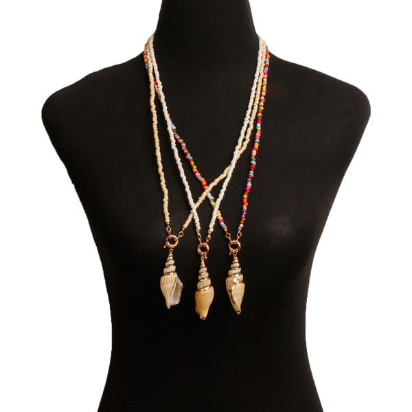designer jewelry hand-woven colored string pearl conch necklace, ladies fashion temperament necklace sweater chain personality necklace gift, Silver
designer jewelry hand-woven colored string pearl conch necklace, ladies fashion temperament necklace sweater chain personality necklace gift, Silver