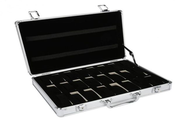 24 grid aluminum suitcase case display storage box watch storage box case watch bracket clock clock264q7455617, Black;blue
24 grid aluminum suitcase case display storage box watch storage box case watch bracket clock clock264q7455617, Black;blue