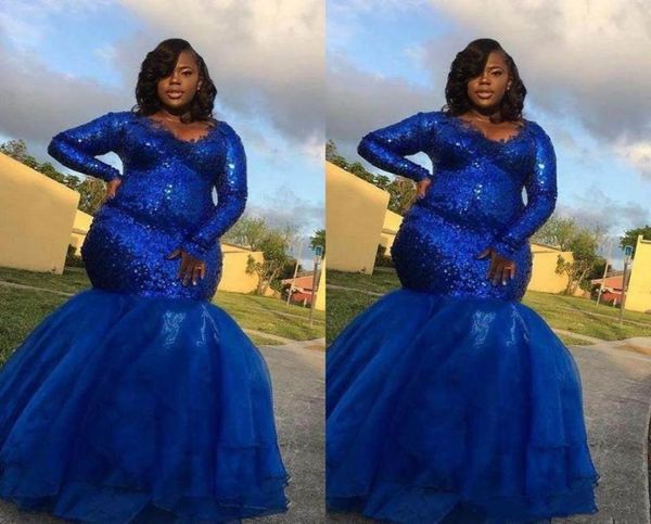 2019 plus size mermaid royal blue prom dresses long sleeves sequins floorlength formal party evening gowns4304441, Black
2019 plus size mermaid royal blue prom dresses long sleeves sequins floorlength formal party evening gowns4304441, Black