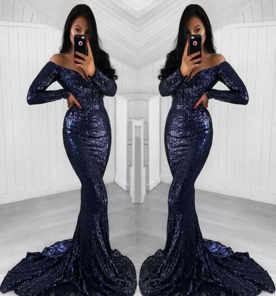 2019 navy blue sequined prom dress long sleeves formal pageant holidays wear graduation evening party gown custom made plus s9075972, Black
2019 navy blue sequined prom dress long sleeves formal pageant holidays wear graduation evening party gown custom made plus s9075972, Black