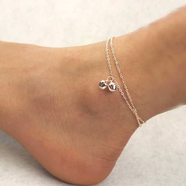 anklets fashion basic style double layer small bell anklets foot decorative chain charm jewelry gift aa230530, Red;blue
anklets fashion basic style double layer small bell anklets foot decorative chain charm jewelry gift aa230530, Red;blue