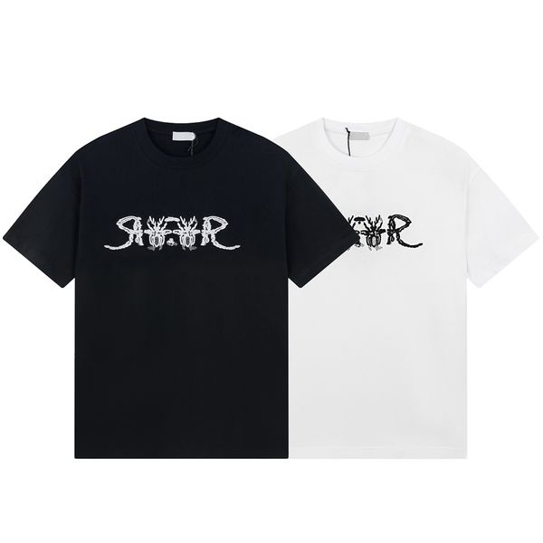 23ss new woman men's t-shirts high end classic letter spider embroidery tee summer limited beach breathable street fashion casual short, White;black
23ss new woman men's t-shirts high end classic letter spider embroidery tee summer limited beach breathable street fashion casual short, White;black