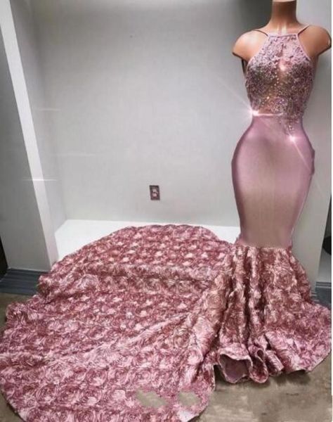 fashion dusty rose saudi arabi mermaid prom dresses sheer neck halter applique sequins 3d floral flower evening pageant celebrity 8030152, Black
fashion dusty rose saudi arabi mermaid prom dresses sheer neck halter applique sequins 3d floral flower evening pageant celebrity 8030152, Black