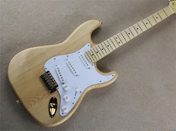ash body nature wood color 6 strings electric guitar maple fingerboard strat tremolo bridge whammy bar standard tuners hss pickups golden ha
ash body nature wood color 6 strings electric guitar maple fingerboard strat tremolo bridge whammy bar standard tuners hss pickups golden ha