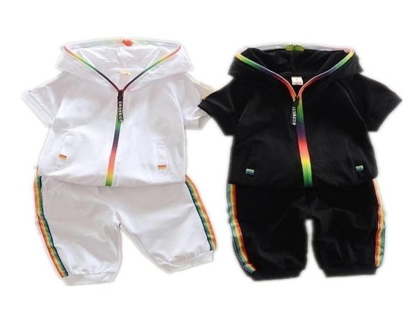 children summer cotton garment baby boys girls candycolored zipper hoodies short 2 pcsset kids short sleeve twinsets tracksuit 22433209, White
children summer cotton garment baby boys girls candycolored zipper hoodies short 2 pcsset kids short sleeve twinsets tracksuit 22433209, White