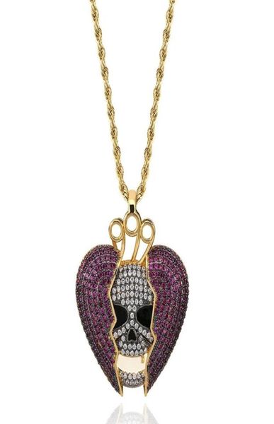 hip hop 999 skull in broken heart pendant necklaces for men luxury diamonds pendants purple heart 18k gold plated copper zircons n8618618, Silver
hip hop 999 skull in broken heart pendant necklaces for men luxury diamonds pendants purple heart 18k gold plated copper zircons n8618618, Silver