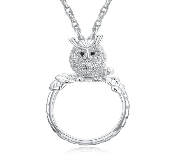 magnifying glass necklace for reading women039s fashion owl pendant necklace rhodium plated with crystal magnifier necklace3039104, Silver
magnifying glass necklace for reading women039s fashion owl pendant necklace rhodium plated with crystal magnifier necklace3039104, Silver