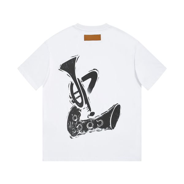 23ss new made in italy woman men's t-shirts high end classic musical instrument printed short sleeve summer breathable casual street fa, White;black
23ss new made in italy woman men's t-shirts high end classic musical instrument printed short sleeve summer breathable casual street fa, White;black