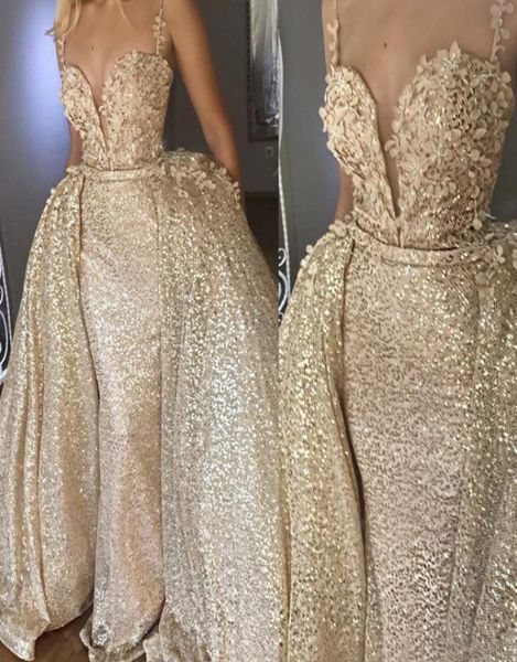 shiny gold abiye mermaid long evening dresses with detachable train flower lace evening gowns sequin dress formal backless 2 1857452, Black;red
shiny gold abiye mermaid long evening dresses with detachable train flower lace evening gowns sequin dress formal backless 2 1857452, Black;red