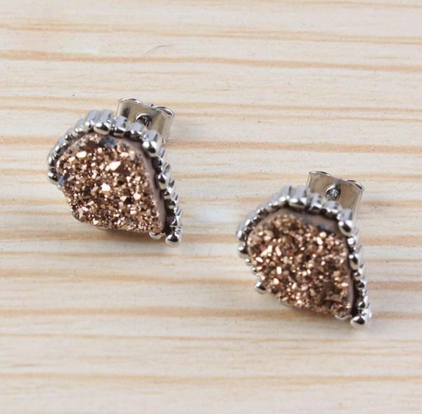 musiling jewelry natural crystal druzy earrings irregular shape stud earring silver plated charms ear accessories jewelry for wome2244955, Golden;silver
musiling jewelry natural crystal druzy earrings irregular shape stud earring silver plated charms ear accessories jewelry for wome2244955, Golden;silver