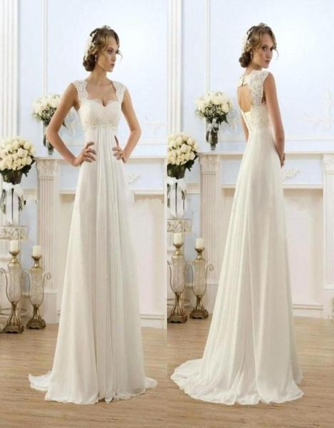 2021 new romantic beach aline wedding dresses cap sleeve keyhole lace up backless chiffon summer floor length bridal gowns7665740, White
2021 new romantic beach aline wedding dresses cap sleeve keyhole lace up backless chiffon summer floor length bridal gowns7665740, White