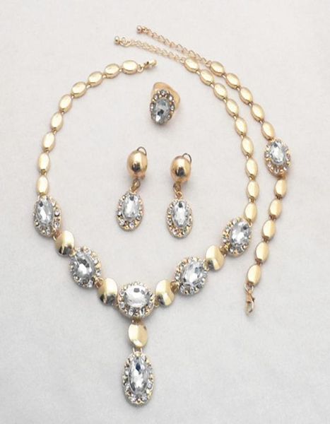 18k gold filled dubai african white cz diamond austrian crystal necklace bracelet earring ring weddingbride jewelry set 7327161369, Slivery;golden
18k gold filled dubai african white cz diamond austrian crystal necklace bracelet earring ring weddingbride jewelry set 7327161369, Slivery;golden