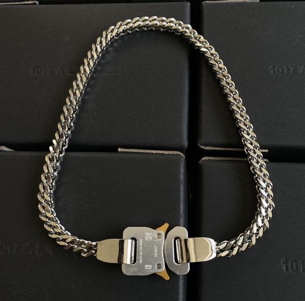 1017 alyx 9sm doublelayer alloy buckle necklace simple hiphop with the same bracelet ins tide brand fashion allmatch jewelry6950714, Silver
1017 alyx 9sm doublelayer alloy buckle necklace simple hiphop with the same bracelet ins tide brand fashion allmatch jewelry6950714, Silver