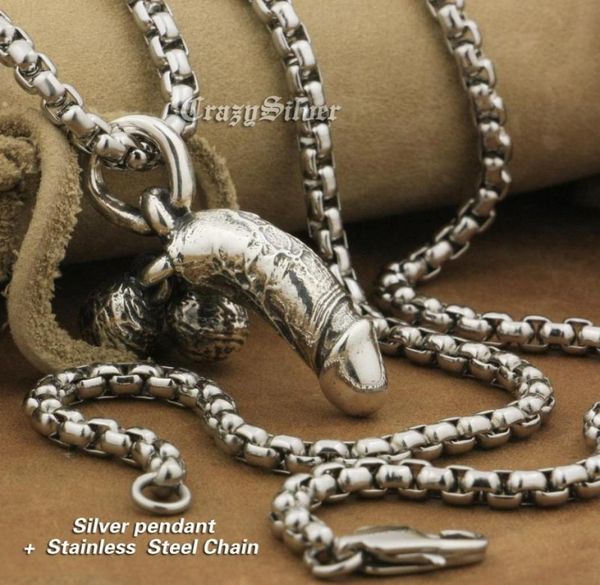 linsion 925 sterling silver phallus phallic mens biker punk pendant ta20 stainless steel necklace 24 inches9702511
linsion 925 sterling silver phallus phallic mens biker punk pendant ta20 stainless steel necklace 24 inches9702511