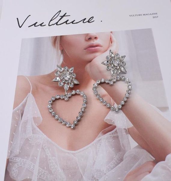 new baroque vintage style vintage temperament crystal long earrings for women love heart drop pendant earring4472595, Silver
new baroque vintage style vintage temperament crystal long earrings for women love heart drop pendant earring4472595, Silver