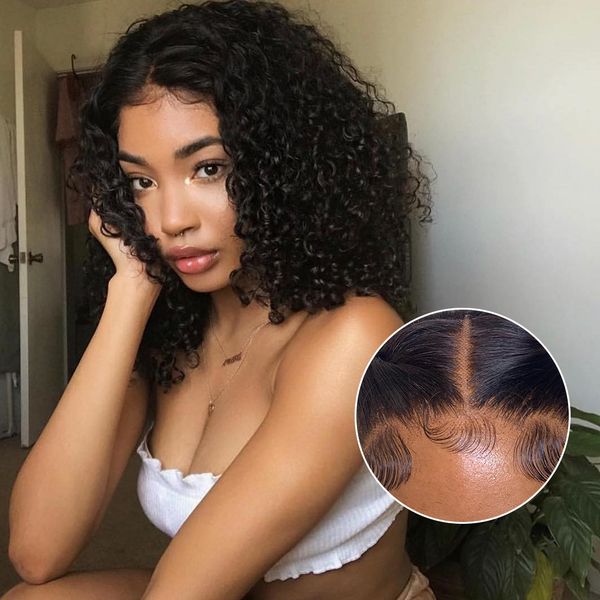 curly short bob wigs brazilian human hair 13x1 t part lace closure wig for women pre plucked wigs 5x1 lace wig remy hair, Black;brown
curly short bob wigs brazilian human hair 13x1 t part lace closure wig for women pre plucked wigs 5x1 lace wig remy hair, Black;brown
