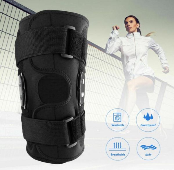 hinged knee brace plus size adjustable double metal knee brace support protection arthritis sports open gym basketball6840467, Black;gray
hinged knee brace plus size adjustable double metal knee brace support protection arthritis sports open gym basketball6840467, Black;gray