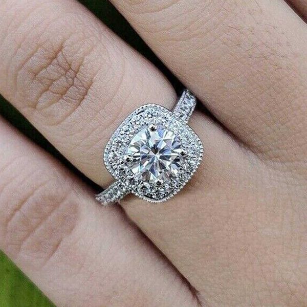 band rings huitan 2022 women's wedding ring with aaa cubic zirconia cushion cut shape temperament female ring engagement bands jewelry, Silver
band rings huitan 2022 women's wedding ring with aaa cubic zirconia cushion cut shape temperament female ring engagement bands jewelry, Silver