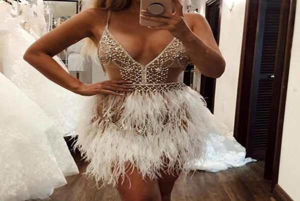 luxury feather crystal short cocktail dresses formal prom dresses mini deep v neck custom made party homecoming dresses1428171, Black
luxury feather crystal short cocktail dresses formal prom dresses mini deep v neck custom made party homecoming dresses1428171, Black