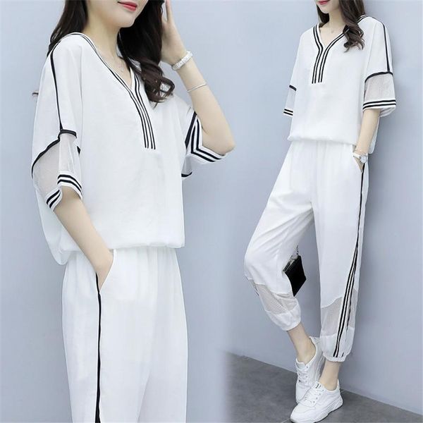 dress 2021 summer new fashion striped 2 piece set women tracksuit short sleeve tshirts + pants sporting wear, White
dress 2021 summer new fashion striped 2 piece set women tracksuit short sleeve tshirts + pants sporting wear, White