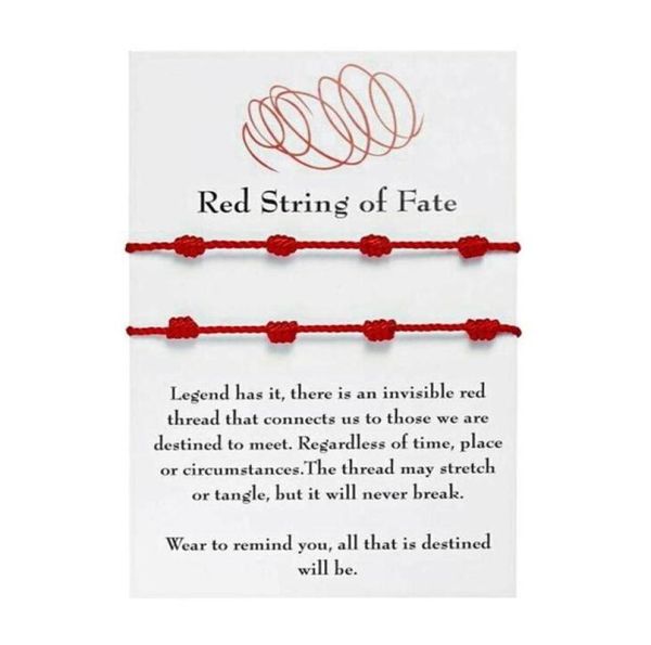 2pcs 7 knots red string bracelet for good luck amulet for success and prosperity friendship bracelet299o5607964, Golden;silver
2pcs 7 knots red string bracelet for good luck amulet for success and prosperity friendship bracelet299o5607964, Golden;silver
