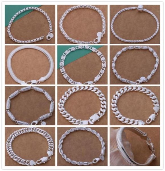 mixed order 925 sterling silver plated chain bracelet cool personality fashion men039s jewelry factory 12pc89404234032372, Black
mixed order 925 sterling silver plated chain bracelet cool personality fashion men039s jewelry factory 12pc89404234032372, Black