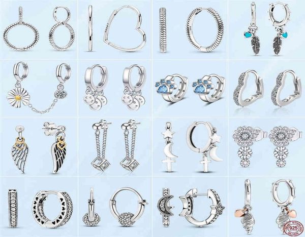 2022 new 925 sterling silver double hoop earrings fit original pandora charms diy fine jewelry women gift for fashion earring9434682, Golden
2022 new 925 sterling silver double hoop earrings fit original pandora charms diy fine jewelry women gift for fashion earring9434682, Golden