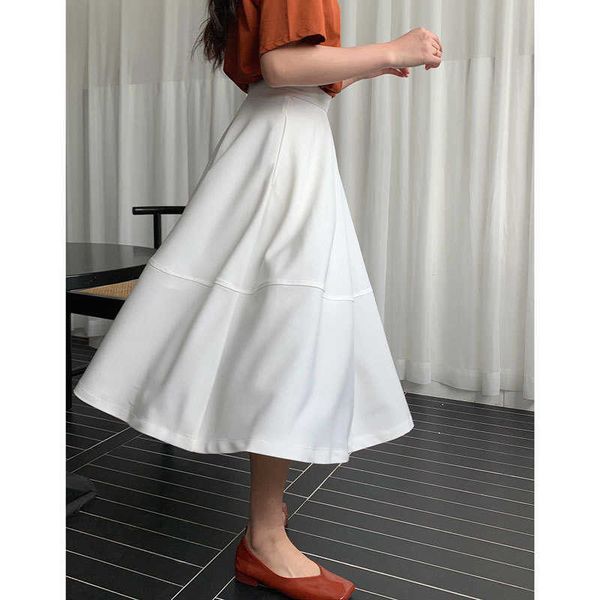 swing skirt a-line umbrella skirt women's summer high waist crotch covering slim mid length half length skirt a, Black
swing skirt a-line umbrella skirt women's summer high waist crotch covering slim mid length half length skirt a, Black