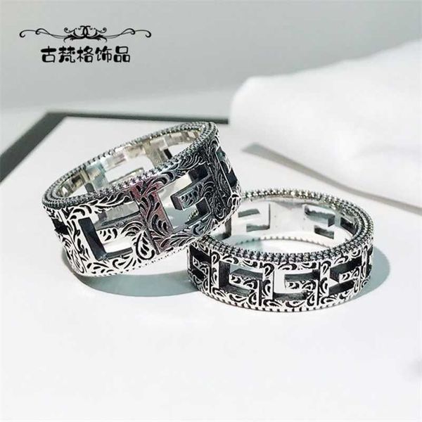 designer jewelry bracelet necklace ring square hollow out ring 925 trend carved pattern for men women lovers, Silver
designer jewelry bracelet necklace ring square hollow out ring 925 trend carved pattern for men women lovers, Silver