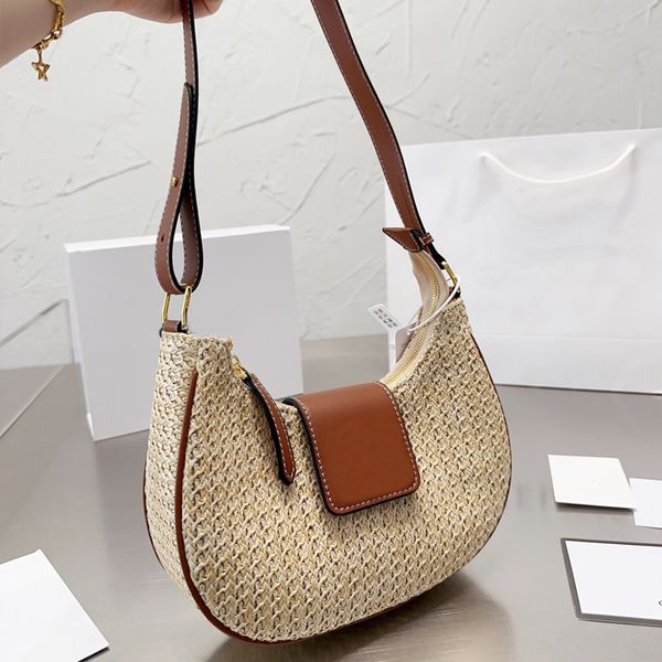 armpit shoulder bag summer straw bags handbags fashion beach travel woven leather crossbody purse flap zipper metal hardware adjustable stra
armpit shoulder bag summer straw bags handbags fashion beach travel woven leather crossbody purse flap zipper metal hardware adjustable stra
