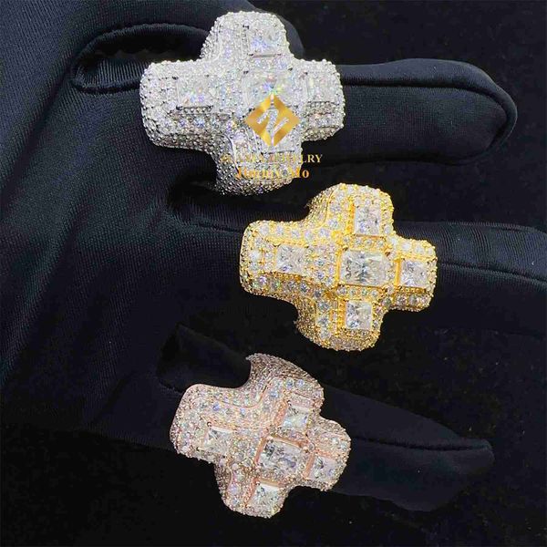 new design gra certificates 925 silver pass diamond tester 6.344ct vvs1 princess+radiant moissanite iced out hip hop cross ring
new design gra certificates 925 silver pass diamond tester 6.344ct vvs1 princess+radiant moissanite iced out hip hop cross ring