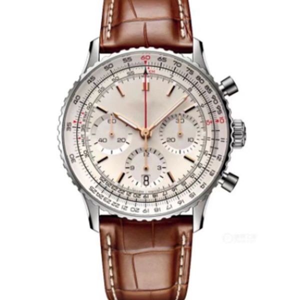 watch mens watch quartz movement watches fashion wristwatch leather strap waterproof wristwatches montre de luxe 43mm, Slivery;brown
watch mens watch quartz movement watches fashion wristwatch leather strap waterproof wristwatches montre de luxe 43mm, Slivery;brown