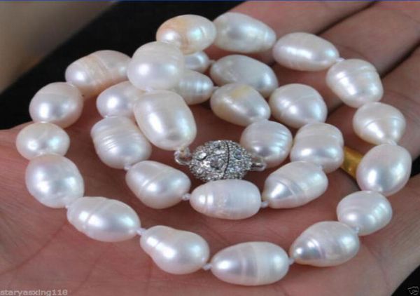 genuine natural 910mm white freshwater cultured pearl necklace magnet clasp 18quot9310288, Silver
genuine natural 910mm white freshwater cultured pearl necklace magnet clasp 18quot9310288, Silver