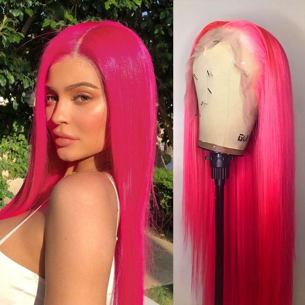 pink synthetic hair lace front wig long silky straight natural hairline glueless wigs for women cosplay makeup use, Black
pink synthetic hair lace front wig long silky straight natural hairline glueless wigs for women cosplay makeup use, Black