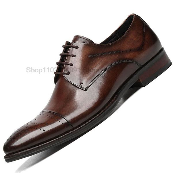 size 6-12 luxury men dress shoes genuine leather cap toe black brown lace up mens brogue derby shoe wedding oxford shoes for men
size 6-12 luxury men dress shoes genuine leather cap toe black brown lace up mens brogue derby shoe wedding oxford shoes for men