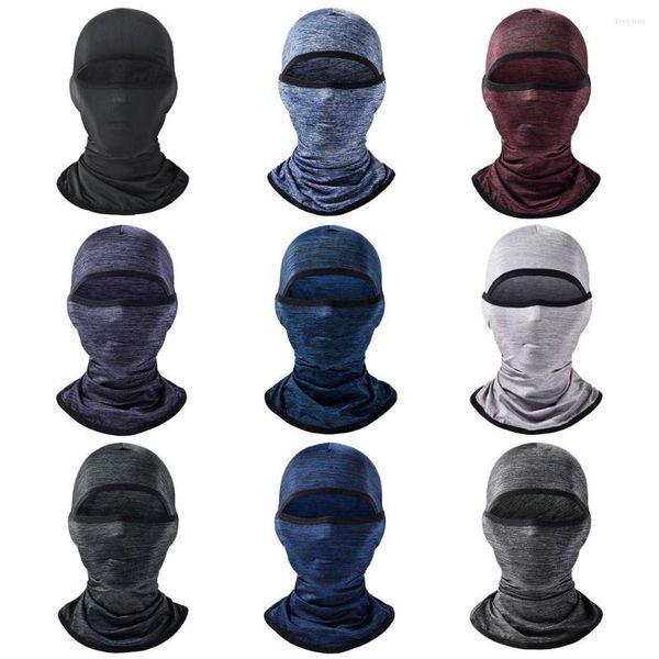 Image of Cycling Caps Balaclava Full Face Anti-UV Ski Cover Bicycle Hat Windproof Breathable Motocross Motorcycle Helmet Liner Hats Men