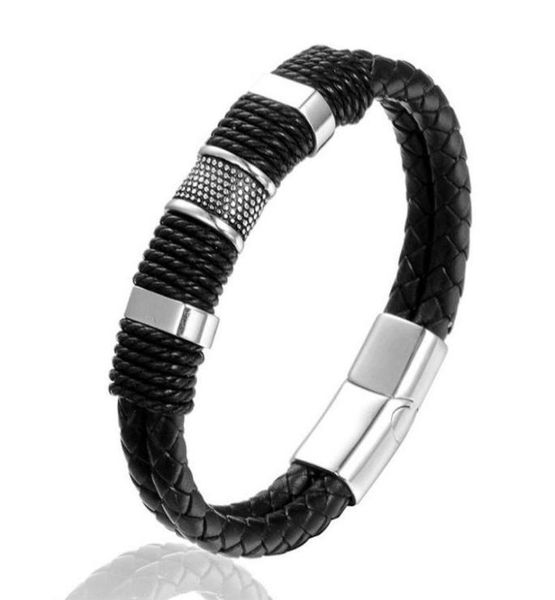 2021 european and american new punk black brown light brown braid leather bracelets for men cool stainls steel bracelets mens301v8400458, Golden;silver
2021 european and american new punk black brown light brown braid leather bracelets for men cool stainls steel bracelets mens301v8400458, Golden;silver