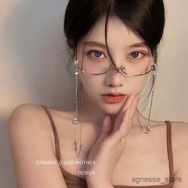eyeglasses chains original design 2023 new chain glasses for women lower half frame no lens decorative chain r230530
eyeglasses chains original design 2023 new chain glasses for women lower half frame no lens decorative chain r230530