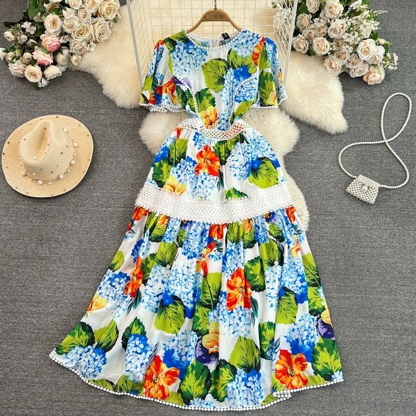 light luxury and elegant short sleeved round neck waistband show slim a-line print dress elegant large swing dress, Black;gray
light luxury and elegant short sleeved round neck waistband show slim a-line print dress elegant large swing dress, Black;gray
