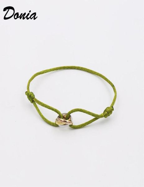 donia jewelry threering bangle european and american fashion designers luxury leather rope exaggerated titanium steel microinlai2970036, Black
donia jewelry threering bangle european and american fashion designers luxury leather rope exaggerated titanium steel microinlai2970036, Black