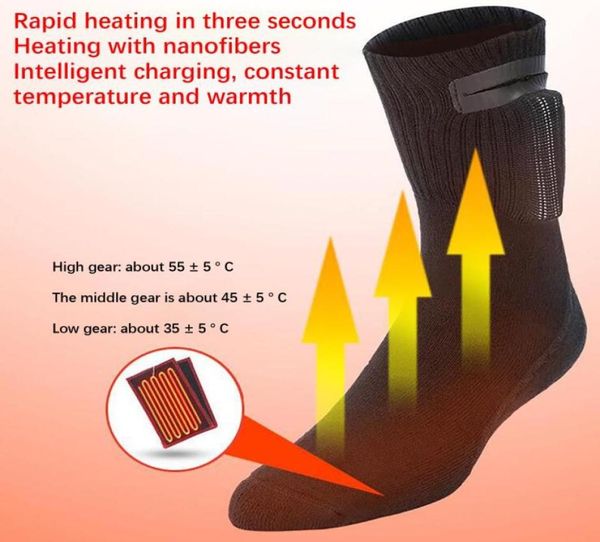electric heated socks with rechargeable battery warm usb charging heating socks with adjustable temperature lithium battery3617943, Black
electric heated socks with rechargeable battery warm usb charging heating socks with adjustable temperature lithium battery3617943, Black