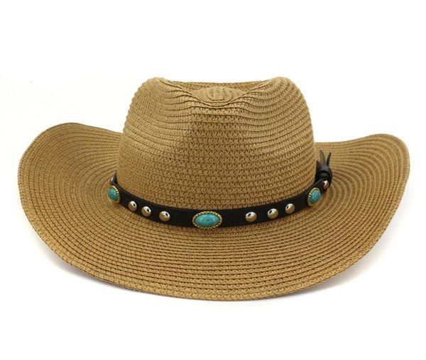 fashionable summer beach hat cowboy paper straw hats for men women wide brim panama style sun visor cap with belt decor4060993, Blue;gray
fashionable summer beach hat cowboy paper straw hats for men women wide brim panama style sun visor cap with belt decor4060993, Blue;gray