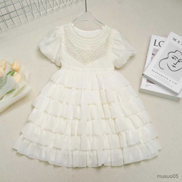 girl's dresses girls summer clothes lantern sleeve pearls collar kids layered dresses children dress, Red;yellow
girl's dresses girls summer clothes lantern sleeve pearls collar kids layered dresses children dress, Red;yellow