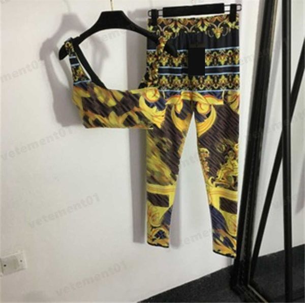 gold co-branded yoga tracksuits crop and leggings two piece set womens sportwear vintage print camisole size s-xl fitness sports tracksuit d, Gray
gold co-branded yoga tracksuits crop and leggings two piece set womens sportwear vintage print camisole size s-xl fitness sports tracksuit d, Gray