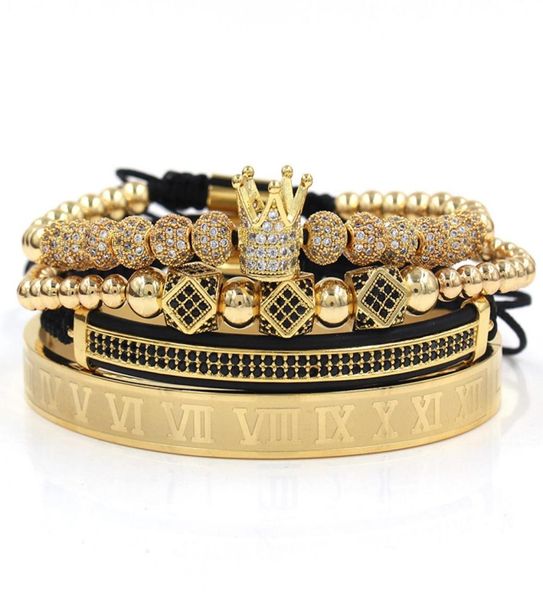 4pcsset roman numeral titanium steel bracelet couple braceletcrown2019for loversbracelets for women men luxury jewelry 4 colo5476972, Golden;silver
4pcsset roman numeral titanium steel bracelet couple braceletcrown2019for loversbracelets for women men luxury jewelry 4 colo5476972, Golden;silver