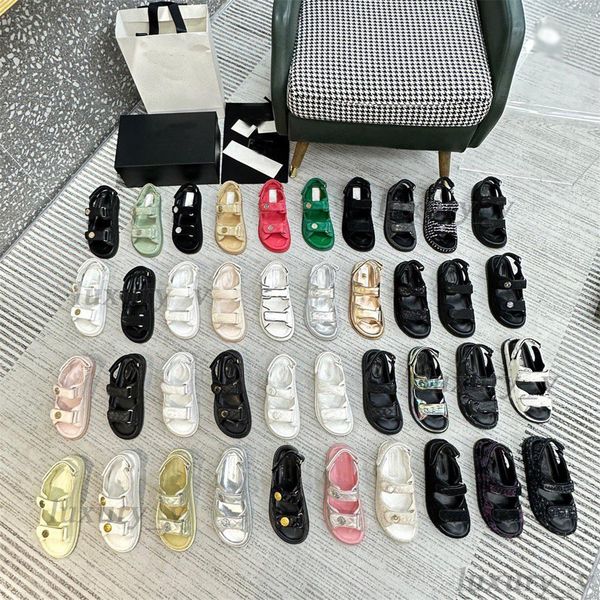 designer women sandals crystal calf leather casual shoes dad sandals luxury quilted platform summer beach flip flops with box, Black
designer women sandals crystal calf leather casual shoes dad sandals luxury quilted platform summer beach flip flops with box, Black